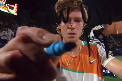Rublev y un fuerte mensaje dejando clara su posición en el torneo de Dubai: "No a la guerra, por favor"