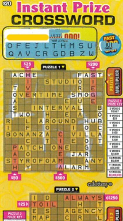 Ruby Evans ganó un premio mucho mayor de lo que inicialmente esperaba (Crédito: Lotería de California)