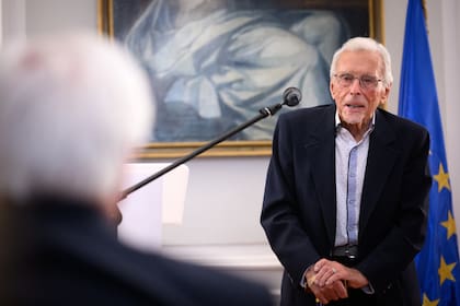 Rudi Haymannn, en marzo de 2025, en la residencia del embajador alemán en Chile