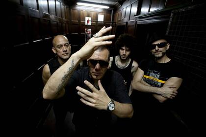 Ruiz Díaz, aquí con sus compañeros de Catupecu Machu