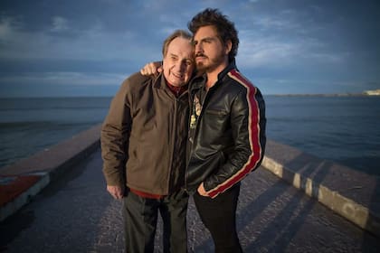 Santiago Bal y Federico, en tiempos de rodaje de Rumbo al mar, el último trabajo que hicieron juntos padre e hijo