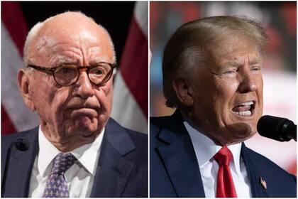 Rupert Murdoch y Donald Trump 