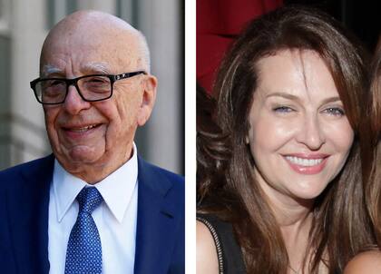 Rupert Murdoch y su esposa, Elena Zhukova