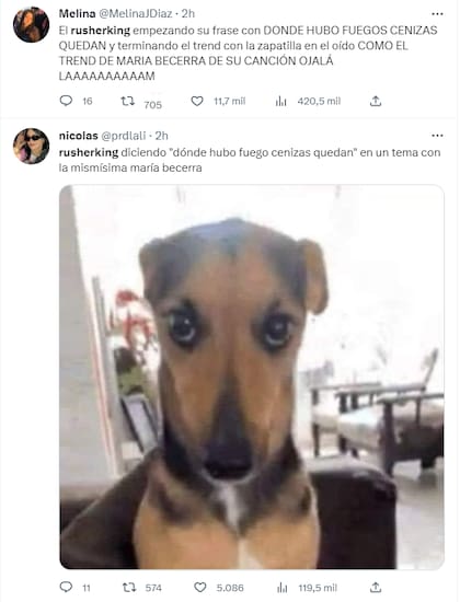 Rusherking lanzo una colaboración con María Becerra y estallaron los memes