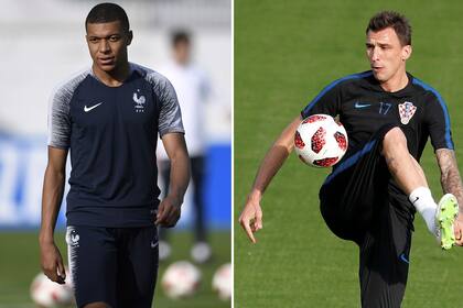 Mbappé y Mandzukic, las cartas goleadoras de Francia y de Croacia