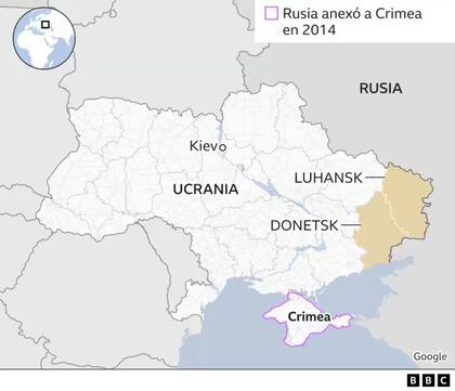 Rusia anexó a Crimea en 2014