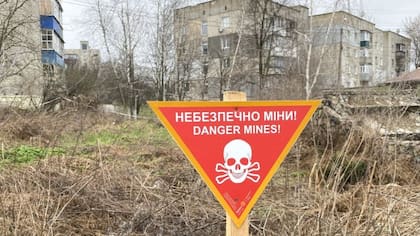 Rusia colocó minas para defender sus posiciones y frenar los contraataques de Ucrania