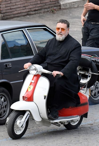 Russell Crowe, en pleno rodaje