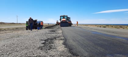 Ruta Nacional 3. Límite fronterizo entre Chubut y Santa Cruz. Reinicio de la pavimentación en febrero de 2022.