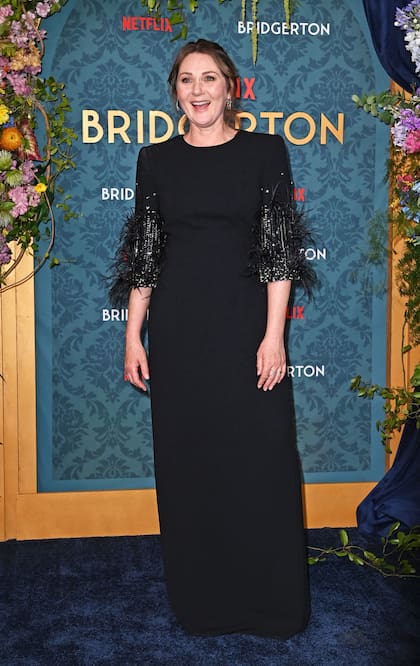 Ruth Gemmell, que interpreta a la matriarca de los Bridgerton, Violet, se vistió de gala para celebrar el estreno de la temporada en la que su personaje podría tener su propio romance