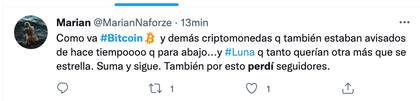 s reaccionan a la caída del bitcoin, una de las principales criptomonedas