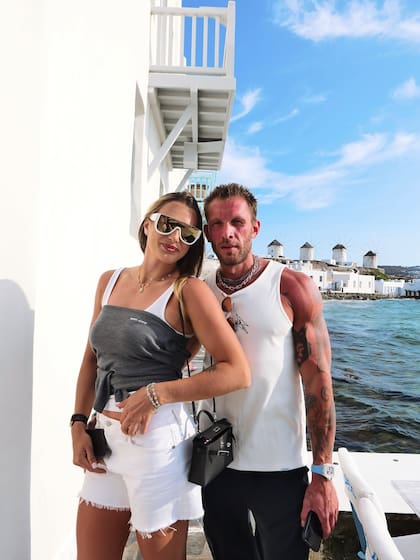 Sabalenka junto a Frangulis durante unas vacaciones juntos