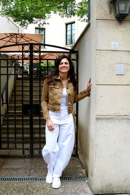 Sabatini, siempre cálida y respetuosa, durante el encuentro con LA NACION en París, en la segunda semana de Roland Garros