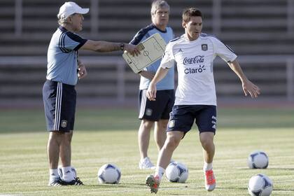 Sabella y Messi; el entrenador de la selección y el deseo para que la Pulga llegue en las mejores condiciones al Mundial