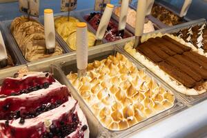 Sabores de helados que son reversiones de gustos de tortas, como Lemmon Pie o Chessecake