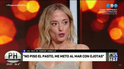 Sabrina Carballo contó cómo es vivir con la obsesión a la limpieza (Fuente: Captura de imagen/Telefe)