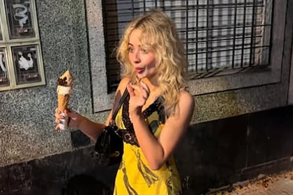 Sabrina Carpenter durante su estadía en la Argentina