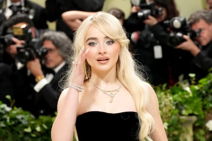 Sabrina Carpenter el 6 de mayo último, en la MET Gala, en Nueva York