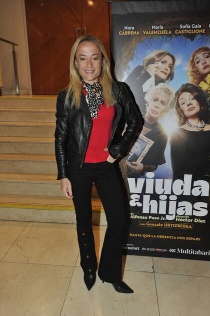 Sabrina Carvallo fue una de las actrices que fue a ver la función especial de Viudas e hijas