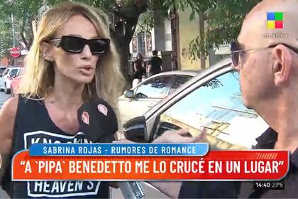 Sabrina Rojas contó que coincidió con Benedetto en un lugar y aseguró que solo charlaron (Foto: Captura de Tv / América)
