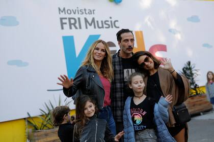 Sabrina Rojas, Luciano Cáceres, Agustina Cherri disfrutaron del evento y participaron de todas las actividades del festival en familia