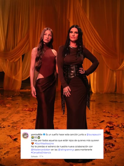 Safdie anunció que lanzará una canción con Laura Pausini (Foto: Instagram @yamisafdie)