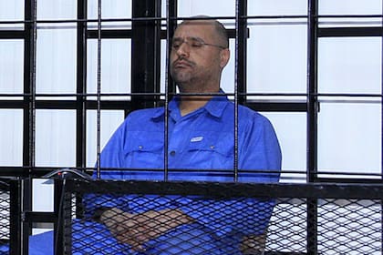 Saif al-Islam Khadafy, en una audiencia