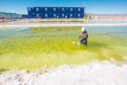 Salar de Olaroz, en Jujuy, donde se realiza la explotación de litio