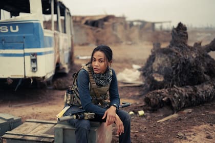 Saldala en una escena de la Operativo: Lioness