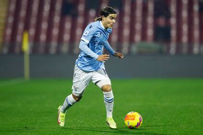 El joven Luka Romero (Lazio, de Italia) es uno de los futbolistas con futuro que Scaloni quiere ver con la camiseta del seleccionado argentino