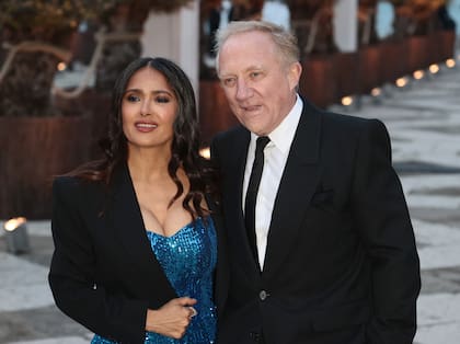 Salma Hayek y François-Henri Pinault el actual dueño de la marca Gucci