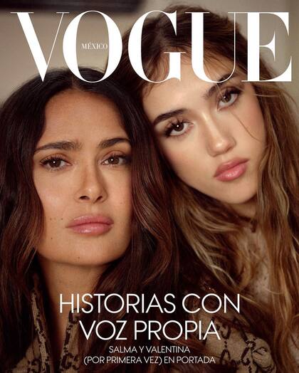 Salma Hayek y su hija Valentina Pinault posaron para la revista Vogue