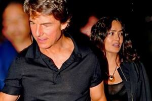Salma Hayek y Tom Cruise se encontraron con una escena inesperada en un restaurante