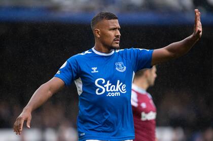 Salomón Rondón con la camiseta de Everton, su último club