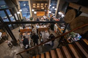 Salón de El Caldén del Soho en el barrio de Palermo