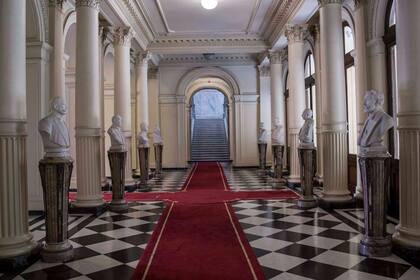 Salón de los Bustos en la Casa Rosada