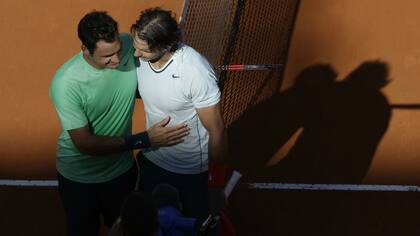 Saludo en la red en el Foro Itálico de Roma, uno de los muchos escenarios en los que se midieron