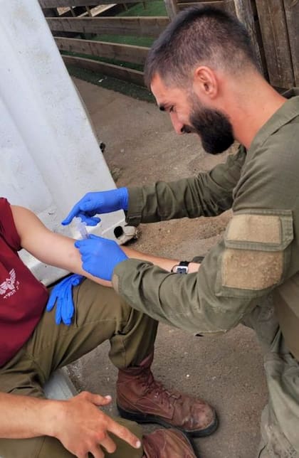 Salvar vidas es uno de los motores para Martín, que se desempeña en zonas de riesgo