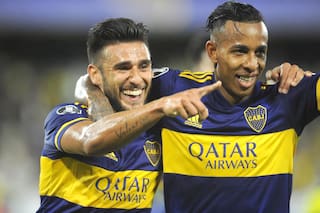 Sigue de fiesta: Boca goleó 3-0 a Independiente Medellín en la Bombonera