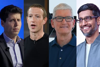 Sam Altman, el CEO de OpenAI; Mark Zuckerberg, el CEO de Meta; Tim Cook, el CEO de Apple y Sundar Pichai, el CEO de Google hicieron importantes donaciones para la asunción de Donald Trump