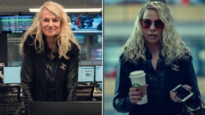 Sam McAlister (izquierda) bromea con que Piper supo captar su amor por las gafas de sol y los cafés con caramelo