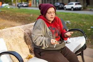 Samantha Nickerson es una residente del campamento que ahora ha recibido refugio temporal bajo techo