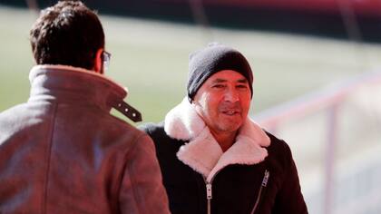 Sampaoli en la prctica del Atltico