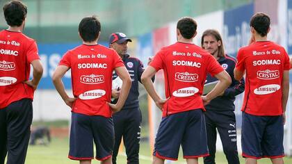 Sampaoli y Beccacece en Chile