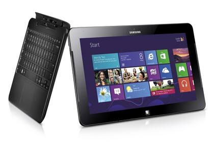 Samsung utilizó el sistema desmontable para su línea ATIV con Windows 8, que permite convertir la pantalla de la notebook híbrida en una tableta