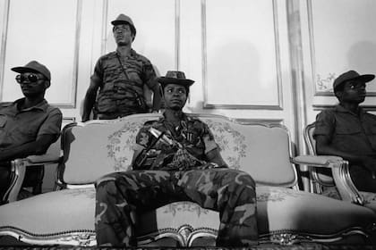 Samuel Kanyon Doe, en 1980, cuando encabezó el golpe de Estado que lo llevó al poder
