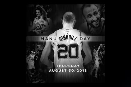 San Antonio celebra el Día de Manu Ginóbili.