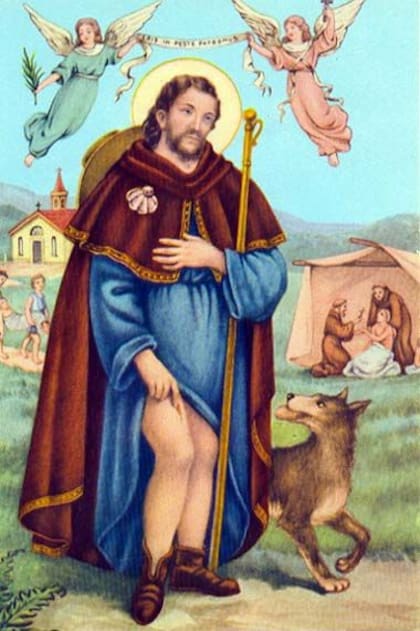 San Roque dedicó su vida al cuidado y curación de los enfermos
