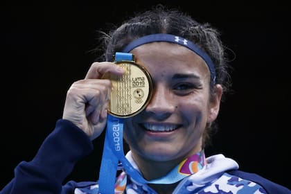 Leonela Sánchez el día en que ganó la medalla dorada en los Panamericanos de Lima 2019