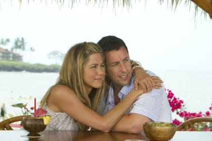 Jennifer Aniston y Adam Sandler en Una esposa de mentira 